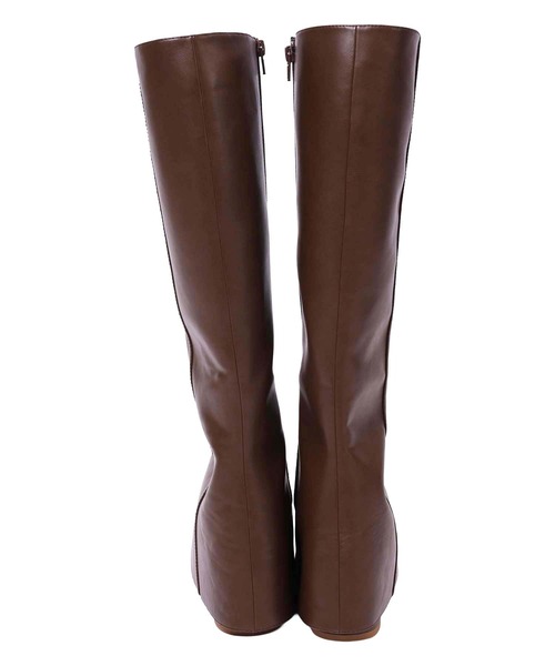 SPIRALGIRL(スパイラルガール)の「カバーロングブーツ(ブーツ・レディース・ブラウン/ブラック・LARGE/MEDIUM)」の16枚目の写真