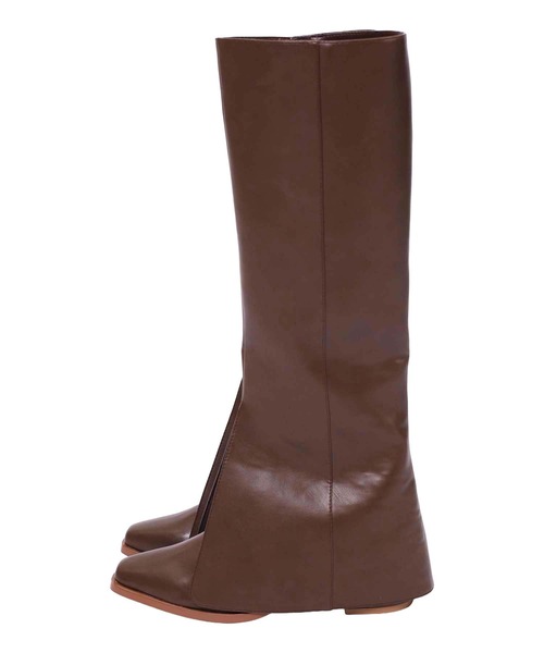 SPIRALGIRL(スパイラルガール)の「カバーロングブーツ(ブーツ・レディース・ブラウン/ブラック・LARGE/MEDIUM)」の17枚目の写真