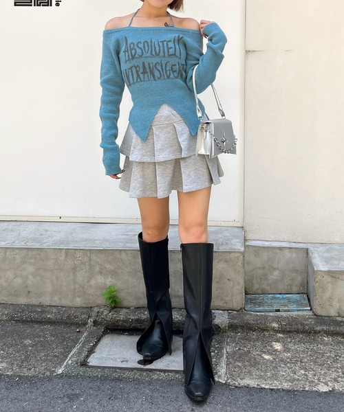 SPIRALGIRL(スパイラルガール)の「カバーロングブーツ(ブーツ・レディース・ブラウン/ブラック・LARGE/MEDIUM)」の22枚目の写真