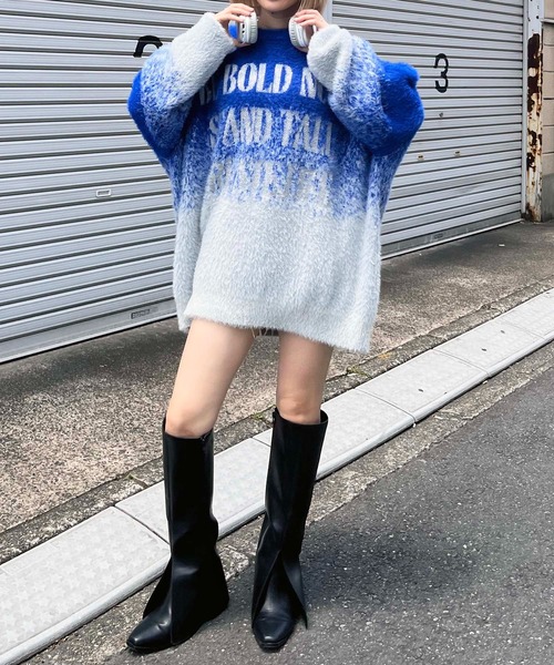 SPIRALGIRL(スパイラルガール)の「カバーロングブーツ(ブーツ・レディース・ブラウン/ブラック・LARGE/MEDIUM)」の21枚目の写真