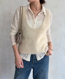 DouDou｜ドゥドゥのニット/セーター（ホワイト/白色系・無地）通販