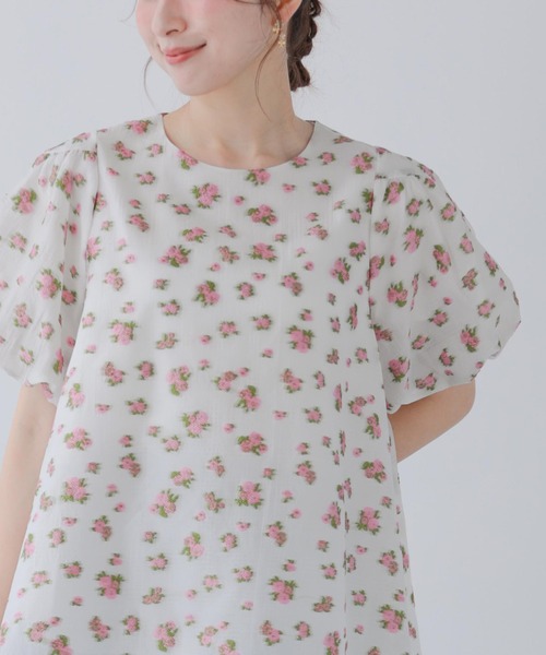 Fit more(フィットモア)の「フラワーボリュームスリーブトップス(その他トップス・レディース・ブラック/ピンク/イエロー・FREE)」の15枚目の写真