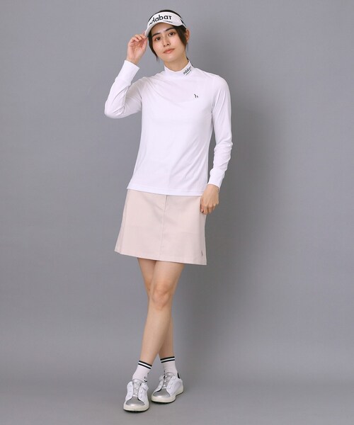 adabat(アダバット)の「【新レーベル ADABAT NAVY】UVカット/吸水速乾 インナー長袖モックネックT(Tシャツ/カットソー・レディース・ブラック/ホワイト・36/42/38/40)」の5枚目の写真