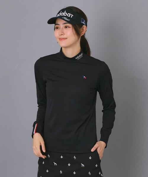 adabat(アダバット)の「【新レーベル ADABAT NAVY】UVカット/吸水速乾 インナー長袖モックネックT(Tシャツ/カットソー・レディース・ブラック/ホワイト・36/42/38/40)」の8枚目の写真