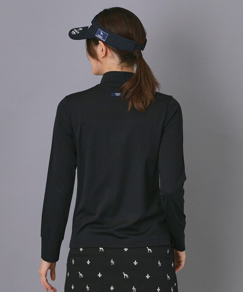 adabat(アダバット)の「【新レーベル ADABAT NAVY】UVカット/吸水速乾 インナー長袖モックネックT(Tシャツ/カットソー・レディース・ブラック/ホワイト・36/42/38/40)」の9枚目の写真