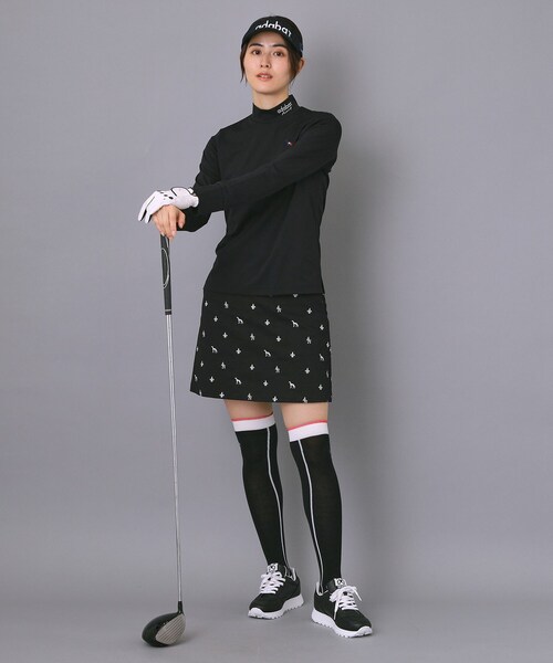 adabat(アダバット)の「【新レーベル ADABAT NAVY】UVカット/吸水速乾 インナー長袖モックネックT(Tシャツ/カットソー・レディース・ブラック/ホワイト・36/42/38/40)」の11枚目の写真