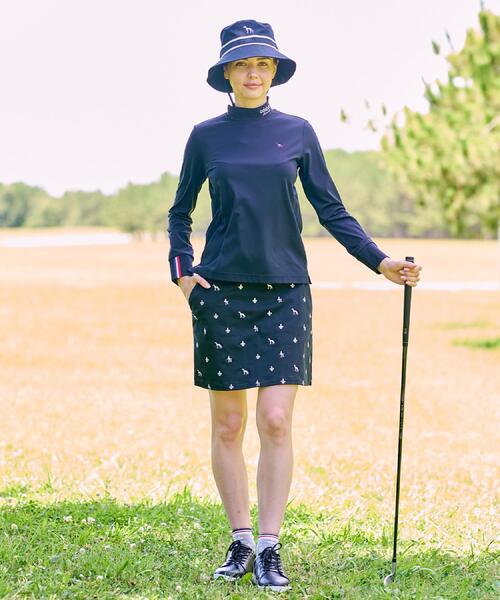 adabat(アダバット)の「【新レーベル ADABAT NAVY】UVカット/吸水速乾 インナー長袖モックネックT(Tシャツ/カットソー・レディース・ブラック/ホワイト・36/42/38/40)」の12枚目の写真