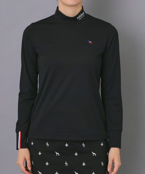adabat(アダバット)の「【新レーベル ADABAT NAVY】UVカット/吸水速乾 インナー長袖モックネックT(Tシャツ/カットソー・レディース・ブラック/ホワイト・36/42/38/40)」の14枚目の写真