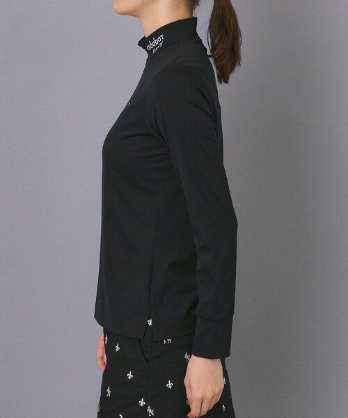 adabat(アダバット)の「【新レーベル ADABAT NAVY】UVカット/吸水速乾 インナー長袖モックネックT(Tシャツ/カットソー・レディース・ブラック/ホワイト・36/42/38/40)」の15枚目の写真