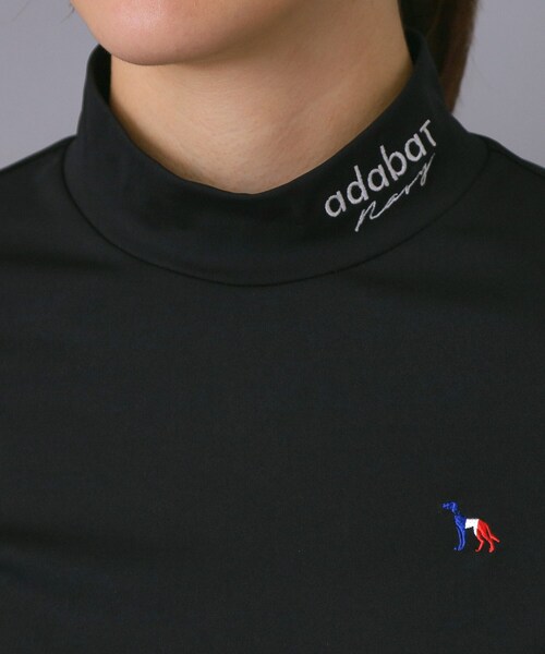 adabat(アダバット)の「【新レーベル ADABAT NAVY】UVカット/吸水速乾 インナー長袖モックネックT(Tシャツ/カットソー・レディース・ブラック/ホワイト・36/42/38/40)」の17枚目の写真
