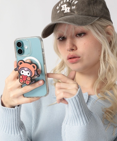 FOREVER 21（フォーエバー トゥエンティーワン）の「【クロミ】スマホグリップ（スマホグッズ・レディース・パープル/ブラウン・FREE）」の13枚目の写真