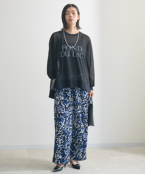 Paradise Picnic(パラダイスピクニック)の「TRANOI. サイドラインペイントドットパンツ(その他パンツ・レディース・ブラック/ベージュ/ブラウン・FREE)」の17枚目の写真