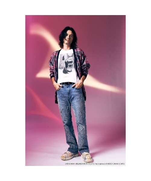 glamb（グラム）の「hide Tribal Denim（デニムパンツ・メンズ・ブラック/ライトインディゴブルー・XS/S/M/L）」の8枚目の写真