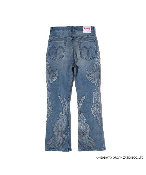 glamb（グラム）の「hide Tribal Denim（デニムパンツ・メンズ・ブラック/ライトインディゴブルー・XS/S/M/L）」の13枚目の写真