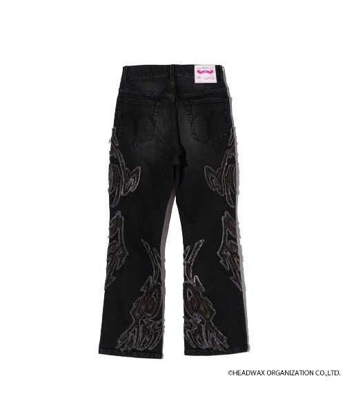 glamb（グラム）の「hide Tribal Denim（デニムパンツ・メンズ・ブラック/ライトインディゴブルー・XS/S/M/L）」の12枚目の写真
