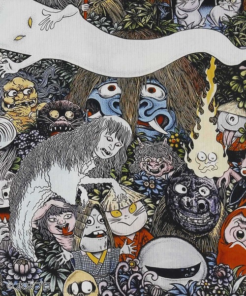 カヤ（カヤ）の「《水木しげる》アロハシャツ Lサイズ（シャツ/ブラウス・メンズ・ブラック/ブラウン/グリーン・L）」の6枚目の写真