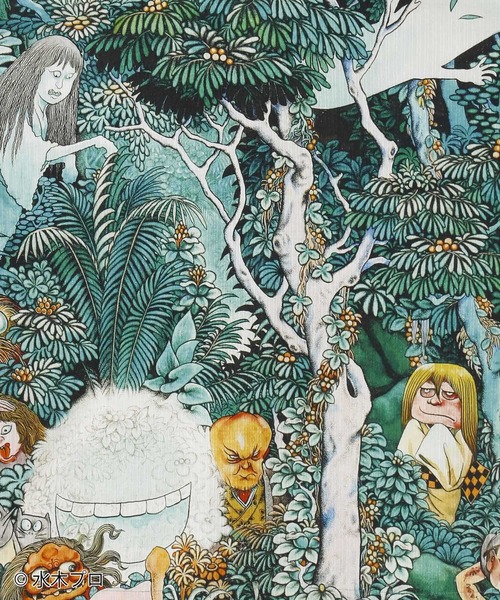 カヤ（カヤ）の「《水木しげる》アロハシャツ Lサイズ（シャツ/ブラウス・メンズ・ブラック/ブラウン/グリーン・L）」の13枚目の写真