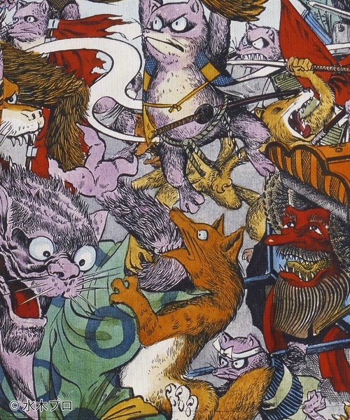 カヤ（カヤ）の「《水木しげる》アロハシャツ Lサイズ（シャツ/ブラウス・メンズ・ブラック/ブラウン/グリーン・L）」の11枚目の写真