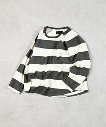 総柄ラグランロンティー