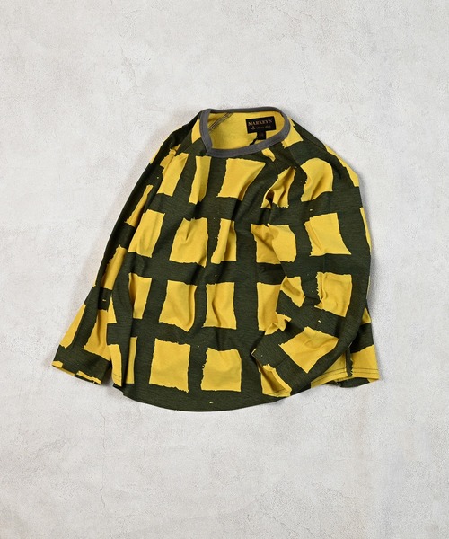 MARKEY'S（マーキーズ）の「総柄ラグランロンティー（Tシャツ/カットソー・キッズ・ブラック系その他/ピンク系その他/イエロー系その他/グリーン系その他・80/90/95/100/110/120/130/140/150）」の3枚目の写真