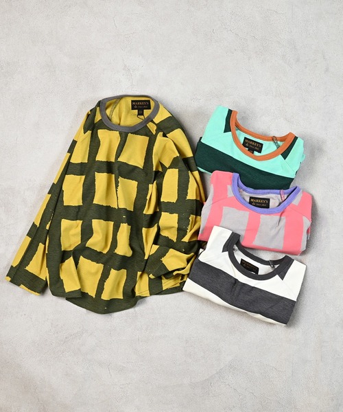 MARKEY'S（マーキーズ）の「総柄ラグランロンティー（Tシャツ/カットソー・キッズ・ブラック系その他/ピンク系その他/イエロー系その他/グリーン系その他・80/90/95/100/110/120/130/140/150）」の5枚目の写真