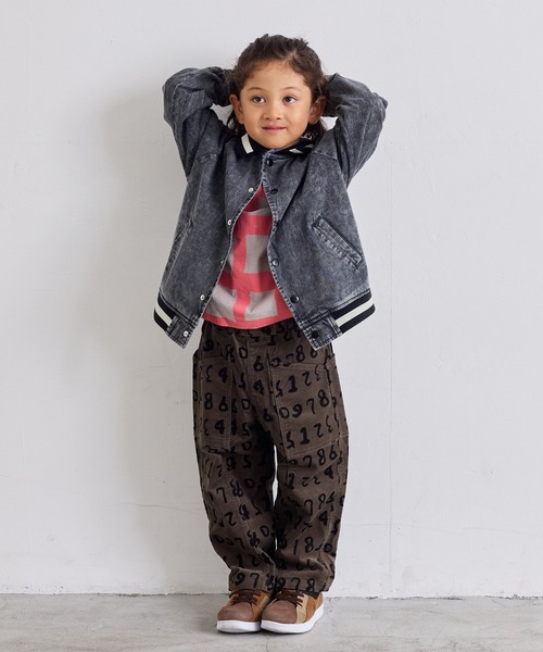 MARKEY'S（マーキーズ）の「総柄ラグランロンティー（Tシャツ/カットソー・キッズ・ブラック系その他/ピンク系その他/イエロー系その他/グリーン系その他・80/90/95/100/110/120/130/140/150）」の10枚目の写真