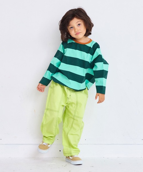 MARKEY'S（マーキーズ）の「総柄ラグランロンティー（Tシャツ/カットソー・キッズ・ブラック系その他/ピンク系その他/イエロー系その他/グリーン系その他・80/90/95/100/110/120/130/140/150）」の13枚目の写真