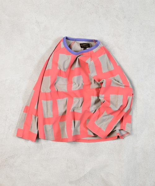 MARKEY'S（マーキーズ）の「総柄ラグランロンティー（Tシャツ/カットソー・キッズ・ブラック系その他/ピンク系その他/イエロー系その他/グリーン系その他・80/90/95/100/110/120/130/140/150）」の21枚目の写真