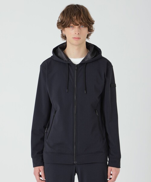 BLACK LABEL CRESTBRIDGE(ブラックレーベル・クレストブリッジ)の「【BLACK lab.】バッググリッドテクニカルパーカー(パーカー・メンズ・ブラック/グリーン系その他7/ネイビー・XL/L/M)」の12枚目の写真