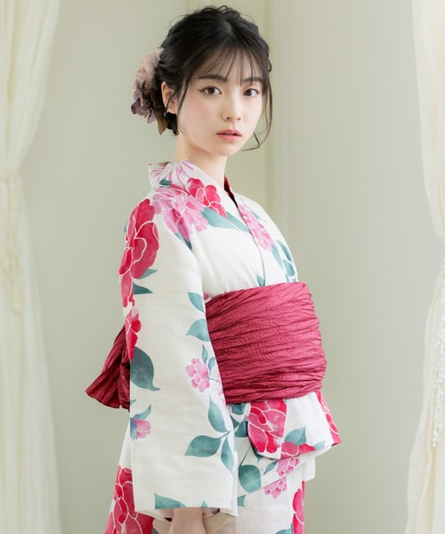 ✨️未使用品✨️ ♦︎綿麻 浴衣♦︎ クレマチス セール】KIMONOMACHI オリジナル セパレート レディース浴衣 2点