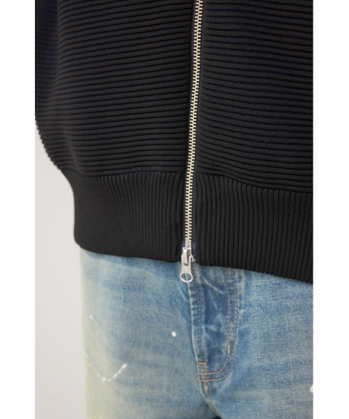 AZUL by moussy（アズールバイマウジー）の「ミックスカラーリップル編みニットパーカー（ニット/セーター・メンズ・グレー/ブラウン/ブラック・MEDIUM/LARGE）」の16枚目の写真