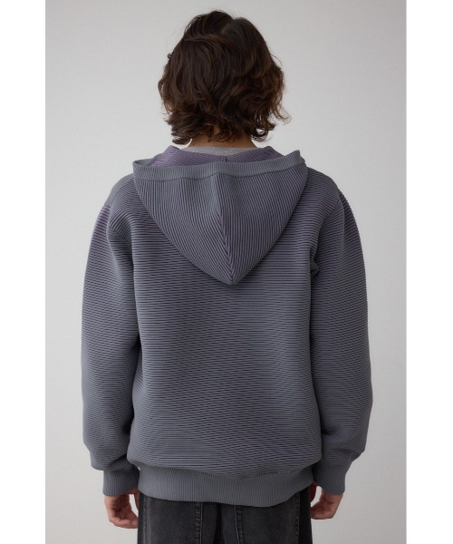 AZUL by moussy（アズールバイマウジー）の「ミックスカラーリップル編みニットパーカー（ニット/セーター・メンズ・グレー/ブラウン/ブラック・MEDIUM/LARGE）」の22枚目の写真