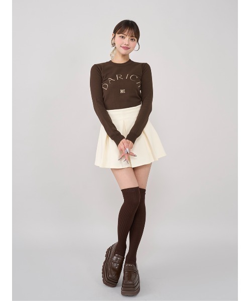 Darich♡新品DARCHロゴニットトップス ダーリッチ Darich DARCHロゴニットトップス （ブラック