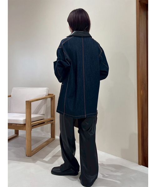 Mila Owen（ミラオーウェン）の「ハーフ丈デニムカバーオール（デニム