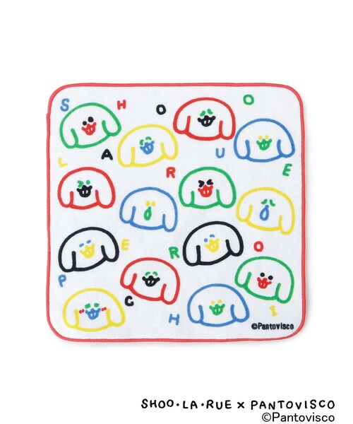 SHOO・LA・RUE（シューラルー）の「【パントビスコ／ぺろち】ハンドタオル（ハンカチ/ハンドタオル・レディース・ブルー系その他/ブルー系3/ホワイト系4/イエロー系その他5/ライトブルー・00）」の2枚目の写真