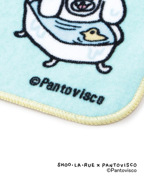 SHOO・LA・RUE（シューラルー）の「【パントビスコ／ぺろち】ハンドタオル（ハンカチ/ハンドタオル・レディース・ブルー系その他/ブルー系3/ホワイト系4/イエロー系その他5/ライトブルー・00）」の7枚目の写真