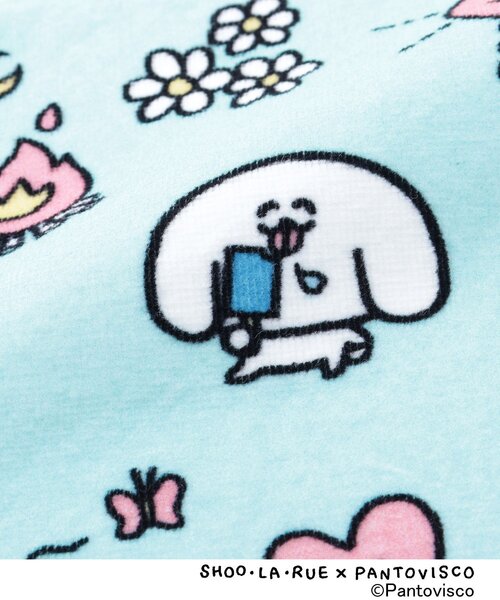 SHOO・LA・RUE（シューラルー）の「【パントビスコ／ぺろち】ハンドタオル（ハンカチ/ハンドタオル・レディース・ブルー系その他/ブルー系3/ホワイト系4/イエロー系その他5/ライトブルー・00）」の8枚目の写真