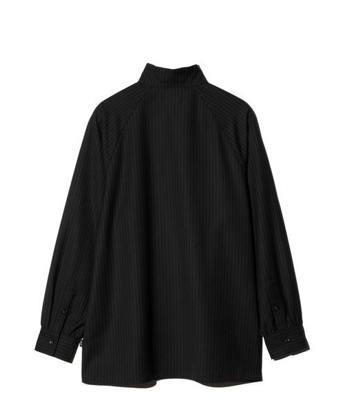 セール】Suit Fabric High Neck Shirt / スーツファブリックハイネック