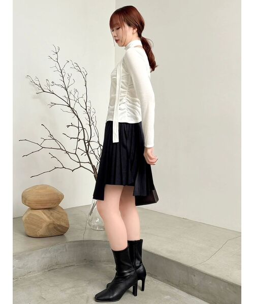 dazzlin(ダズリン)の「ミディアシメプリーツスカート(スカート・レディース・ブラウン/ネイビー・MEDIUM/SMALL)」の17枚目の写真