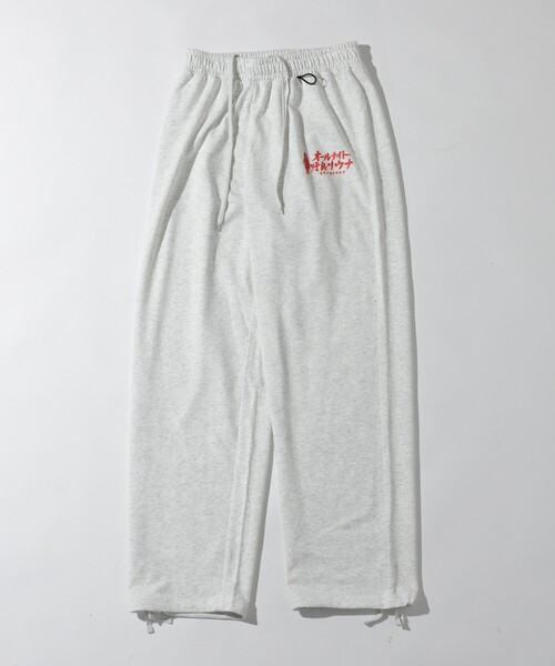 FREAK'S STORE（フリークスストア）の「SAUVENIR/サウベニア 別注 KANNAIGI × サウナ田ヒロユキ ロングスリーブ裏毛/館内着/セットアップ/ナップサック付き（ルームウェア/パジャマ・メンズ・サックスブルー/ブラック/ブラウン/ホワイト/イエロー/グレー・LARGE/MEDIUM/SMALL/#18）」の18枚目の写真