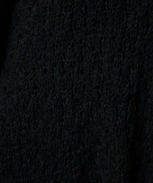 Jocomomola(ホコモモラ)の「チュールヤーンニットカーディガン(カーディガン/ボレロ・レディース・ブラック/オレンジ・40)」の9枚目の写真