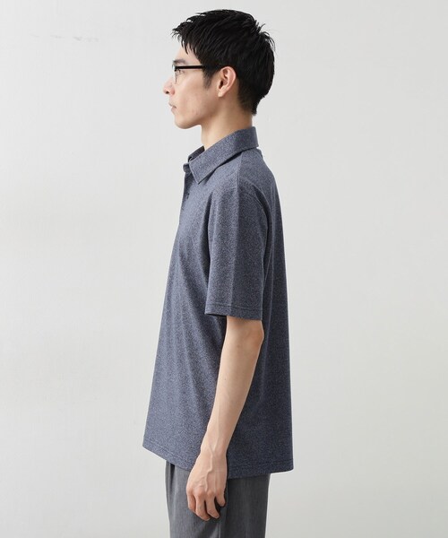 THE SHOP TK (ザ ショップ ティーケー )の「ギミックメランジ天竺ポロシャツ(ポロシャツ・メンズ・ベージュ/ネイビー・02/03/04)」の10枚目の写真