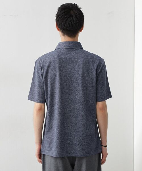 THE SHOP TK (ザ ショップ ティーケー )の「ギミックメランジ天竺ポロシャツ(ポロシャツ・メンズ・ベージュ/ネイビー・02/03/04)」の11枚目の写真