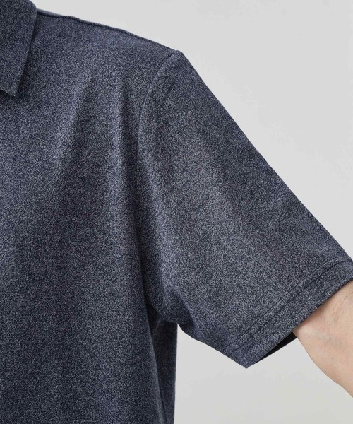THE SHOP TK (ザ ショップ ティーケー )の「ギミックメランジ天竺ポロシャツ(ポロシャツ・メンズ・ベージュ/ネイビー・02/03/04)」の14枚目の写真