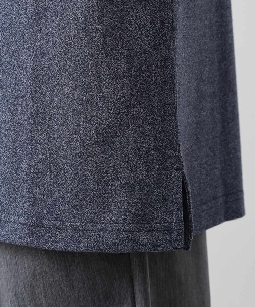 THE SHOP TK (ザ ショップ ティーケー )の「ギミックメランジ天竺ポロシャツ(ポロシャツ・メンズ・ベージュ/ネイビー・02/03/04)」の15枚目の写真