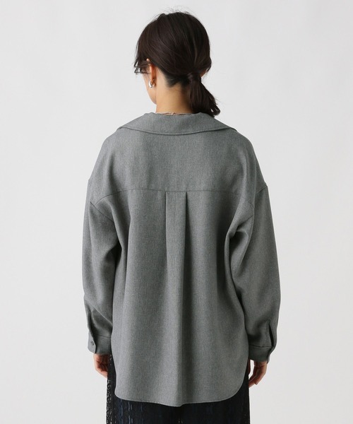 Elura（エルーラ）の「ツイードライクスキッパーシャツ/578314（シャツ/ブラウス・レディース・ブラウン/グレー・FREE）」の17枚目の写真