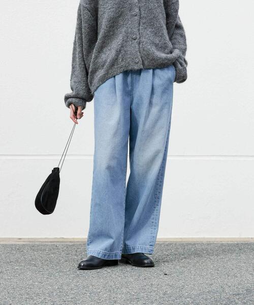 フェードデニムイージーパンツ　かぐれ かぐれ｜フェードデニムイージーパンツ - かぐれ(カグレ