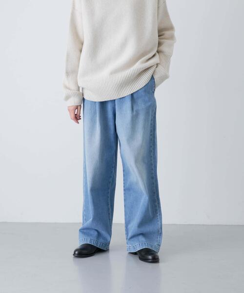 フェードデニムイージーパンツ（デニムパンツ）｜かぐれ（カグレ