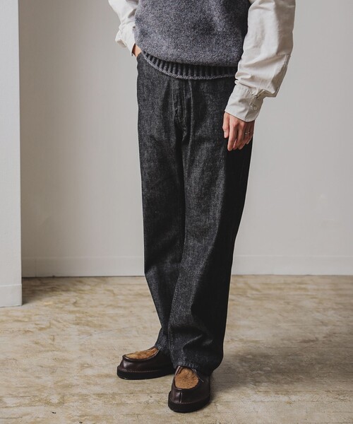 NECESSARY or UNNECESSARY（ネセサリーオアアンネセサリー）の「NECESSARY or UNNECESSARY / UNIFORM FIT BLACK DENIM デニムパンツ（デニムパンツ・メンズ・ブラック・30inch/32inch/34inch/36inch）」の9枚目の写真