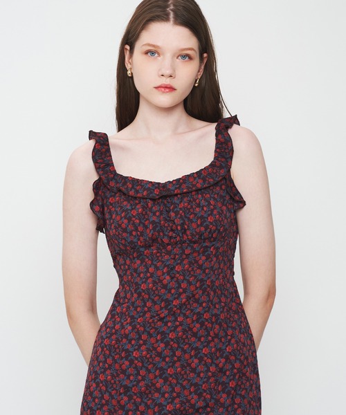 DEICY(デイシー)の「ヴィンテージローズフリルワンピース(ワンピース・レディース・レッド/ピンク・1/0)」の14枚目の写真